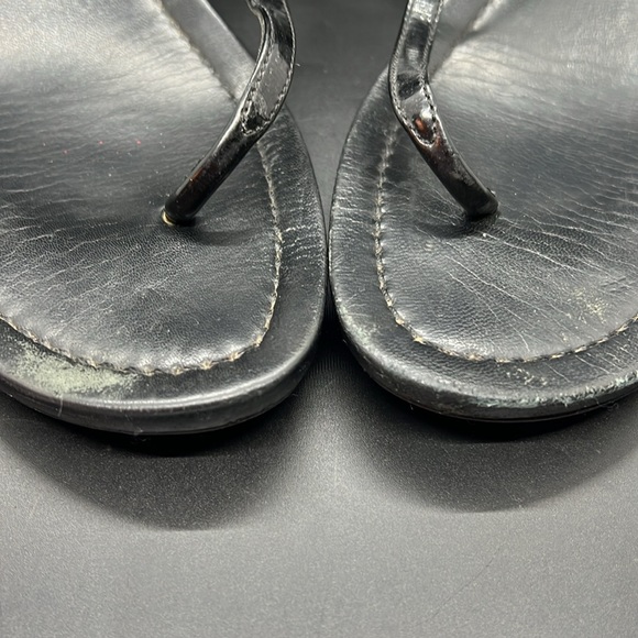Prada Sport Black Patent Leather T-Strap Sandals size 8.5 - Picture 6 of 16